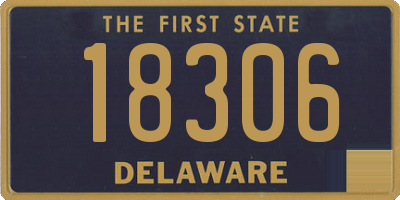 DE license plate 18306