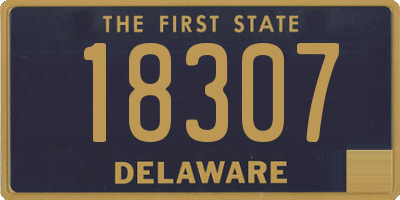 DE license plate 18307