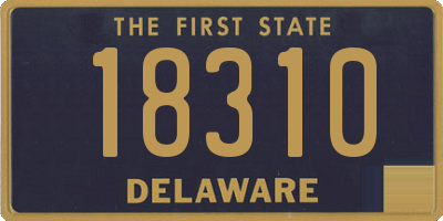 DE license plate 18310