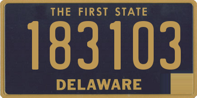 DE license plate 183103