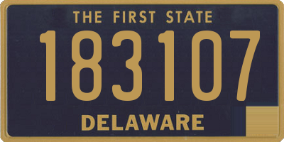 DE license plate 183107