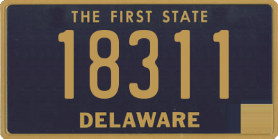 DE license plate 18311