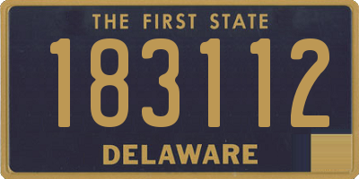 DE license plate 183112