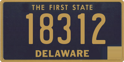 DE license plate 18312