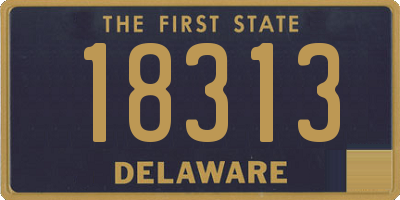 DE license plate 18313