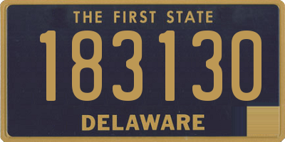 DE license plate 183130