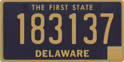 DE license plate 183137