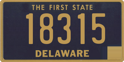 DE license plate 18315