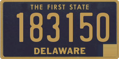 DE license plate 183150