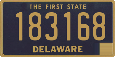 DE license plate 183168