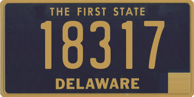 DE license plate 18317