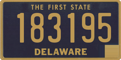 DE license plate 183195