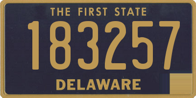 DE license plate 183257