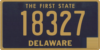 DE license plate 18327