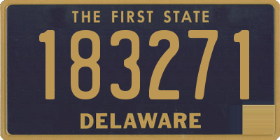 DE license plate 183271