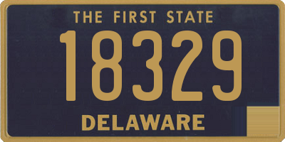 DE license plate 18329