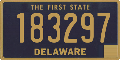 DE license plate 183297