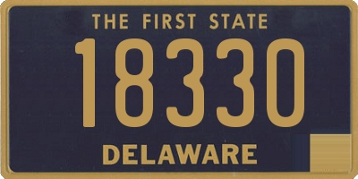 DE license plate 18330
