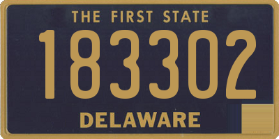 DE license plate 183302