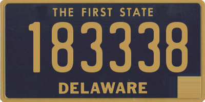 DE license plate 183338