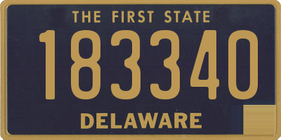 DE license plate 183340