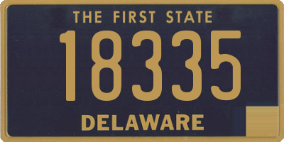 DE license plate 18335