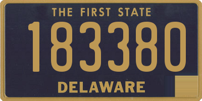 DE license plate 183380