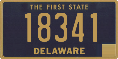 DE license plate 18341