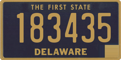 DE license plate 183435
