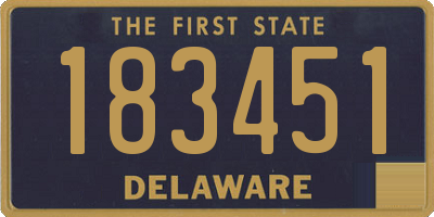 DE license plate 183451