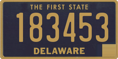 DE license plate 183453