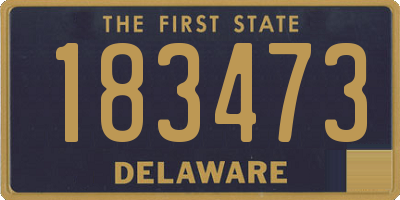 DE license plate 183473