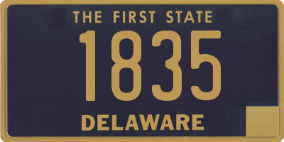 DE license plate 1835