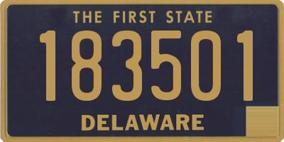DE license plate 183501
