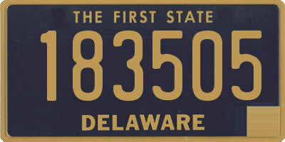 DE license plate 183505