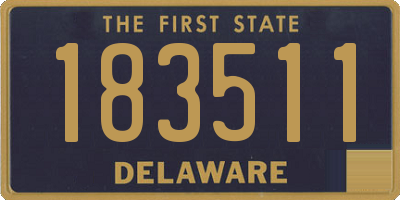 DE license plate 183511
