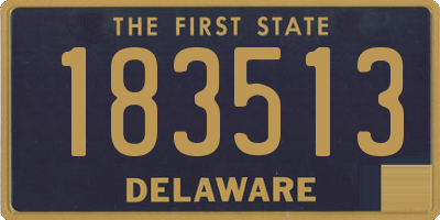 DE license plate 183513
