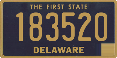 DE license plate 183520