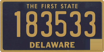 DE license plate 183533