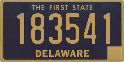 DE license plate 183541