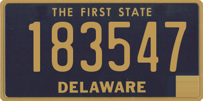 DE license plate 183547