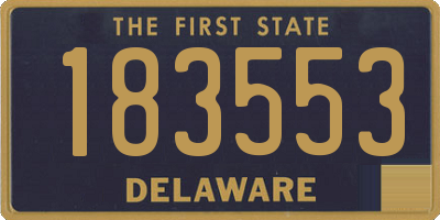 DE license plate 183553
