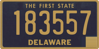 DE license plate 183557