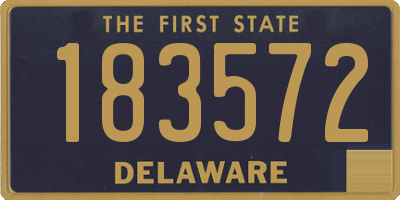 DE license plate 183572