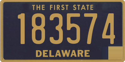 DE license plate 183574