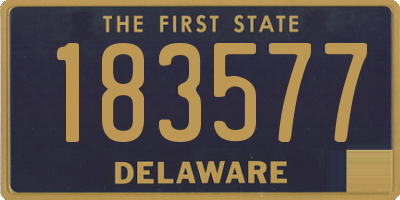 DE license plate 183577