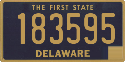 DE license plate 183595