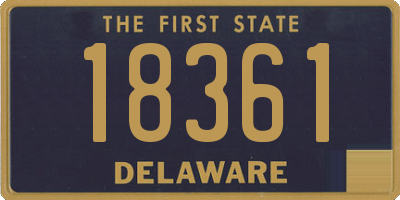 DE license plate 18361