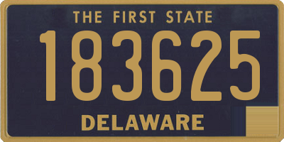 DE license plate 183625