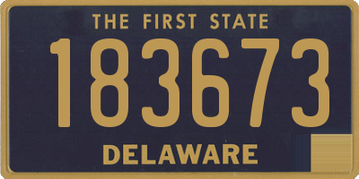 DE license plate 183673